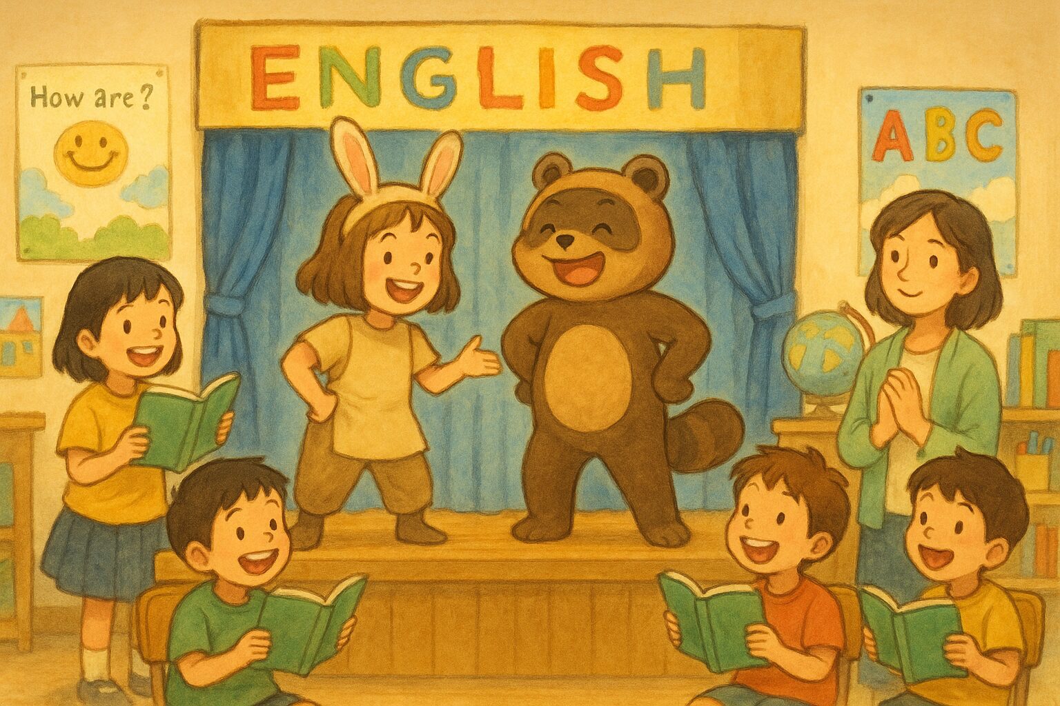 みいちゃんママの英語劇台本 『かちかち山』