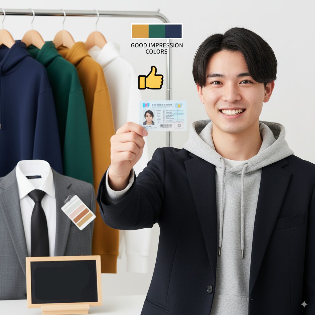 免許証写真 服装 パーカー (6)