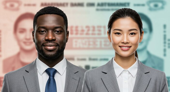 免許証 写真 服装 グレー