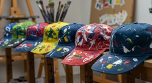 帽子 染める アクリル絵の具