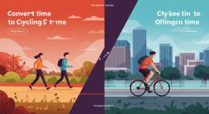 歩き 1時間 自転車