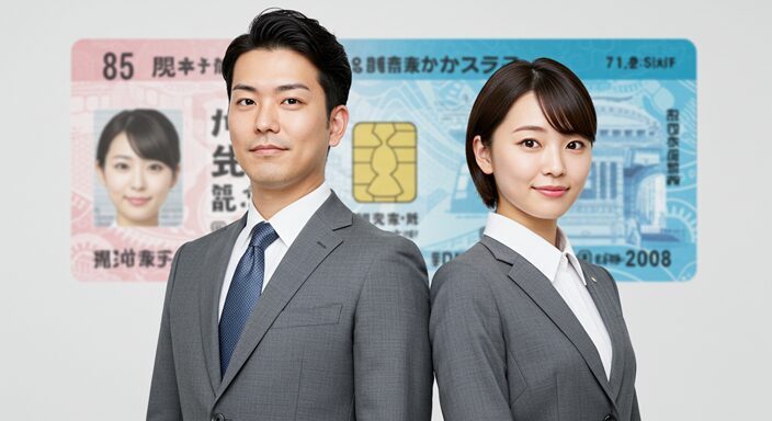 免許証 写真 服装 グレー (6)