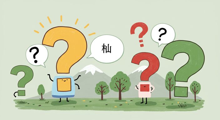 木へんに山 読み方 (6)