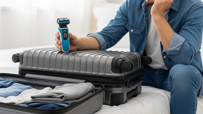 電動シェーバー 飛行機 スーツケース (1)
