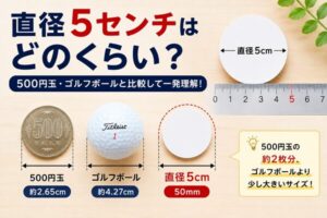 直径5センチはどのくらい