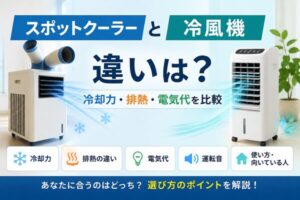 スポットクーラーと冷風機の違い