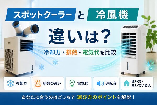 スポットクーラーと冷風機の違い